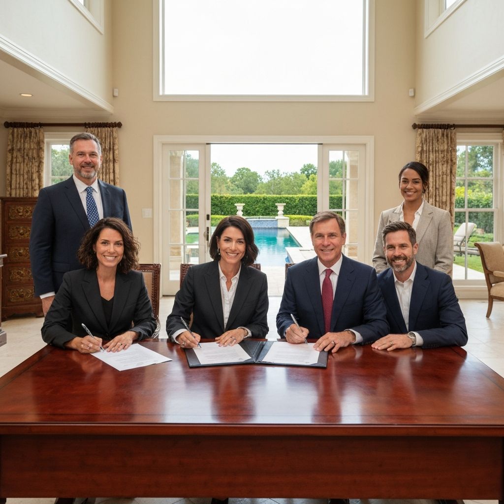 Real estate deal closing