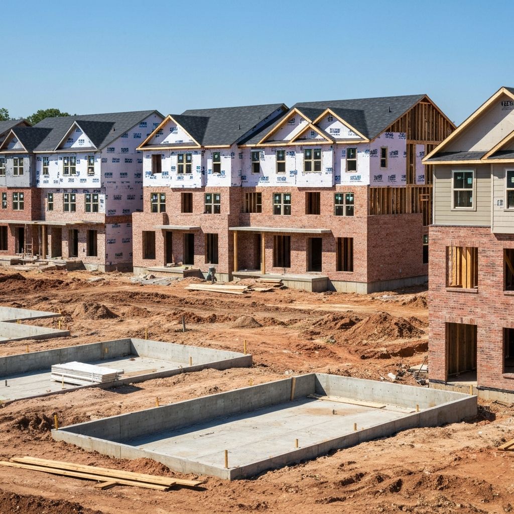 Multi-unit development under construction