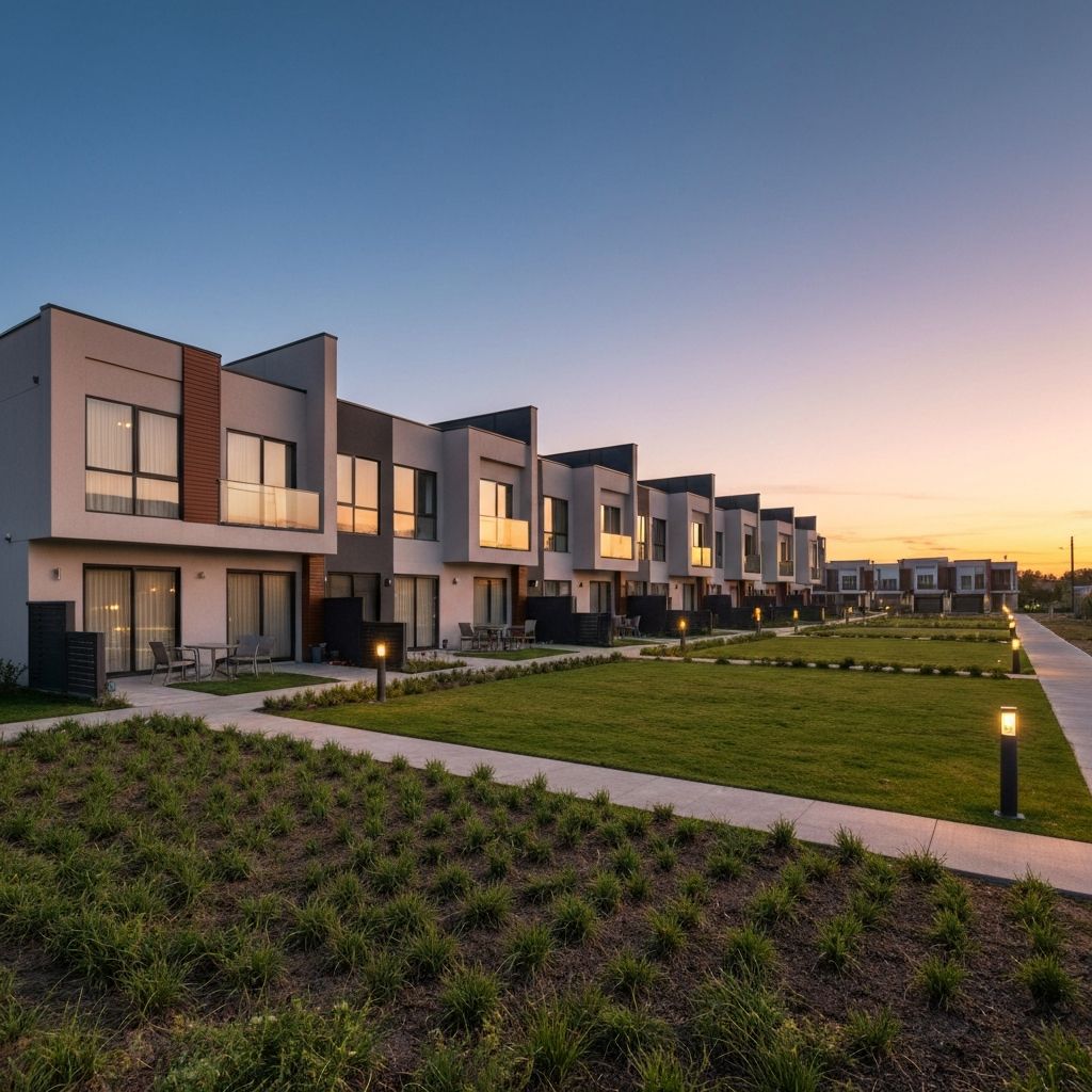Completed luxury townhome development